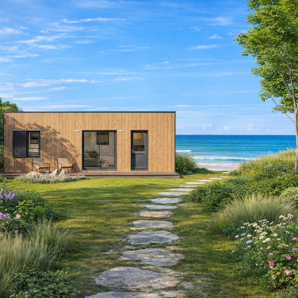 Sunny house en bord de mer